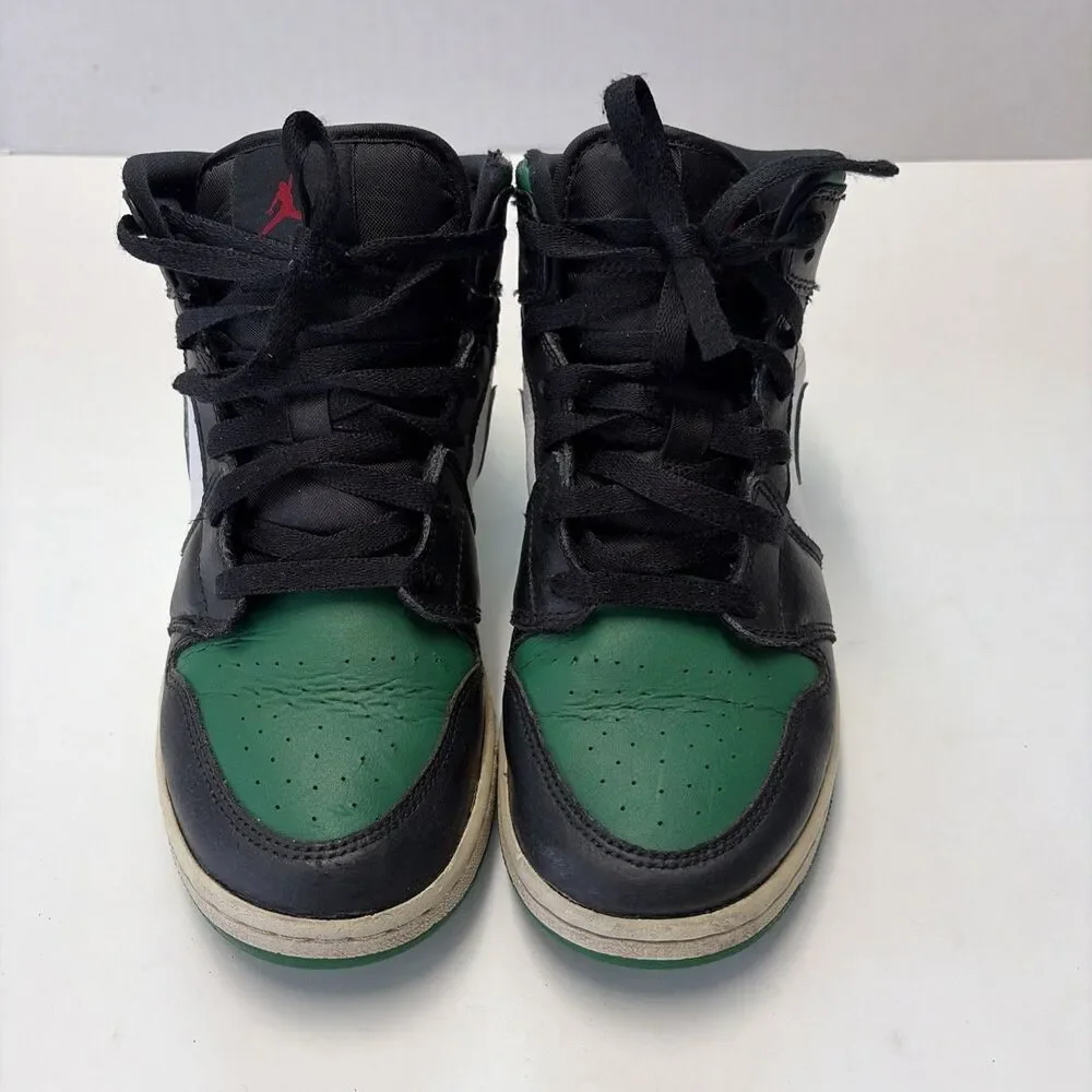 Size 5.5- Air Jordan 1 Mid Pine Green